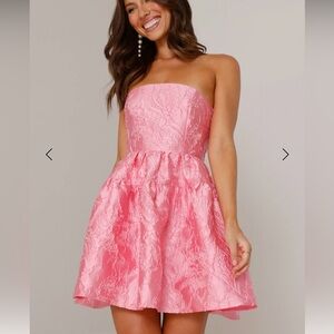 Hello Molly Silhouette of Dreams Strapless Mini Dress size Large